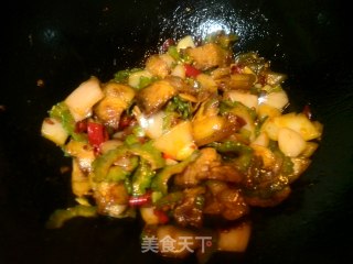 苦瓜洋葱回锅肉的做法步骤：9