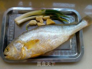 油泼蒜末黄菇鱼的做法步骤：1