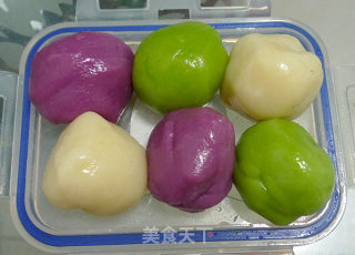 拼色冰皮月饼的做法步骤：6