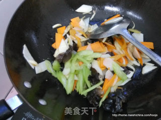 淮山木耳肉片的做法步骤：6