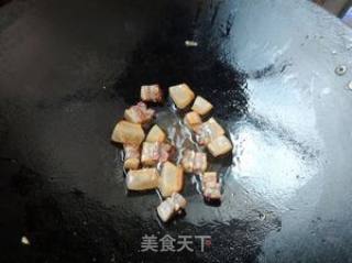 腊肉炒茭白的做法步骤：4