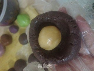 镂空双色月饼的做法步骤：8