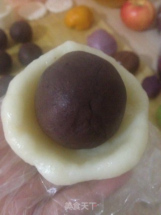 镂空双色月饼的做法步骤：9