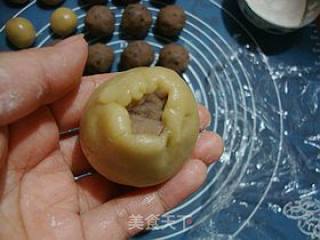 月圆中秋---------【椰香双豆沙月饼】的做法步骤：8