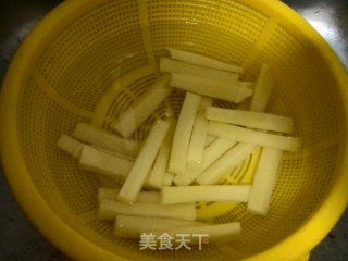 香炸土豆条的做法步骤：1
