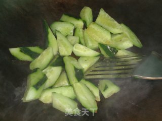 青瓜牛肉的做法步骤：4