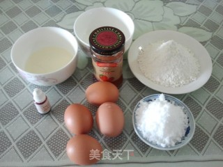 爱心蛋糕卷的做法步骤：1