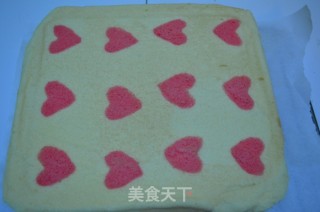 爱心蛋糕卷的做法步骤：23