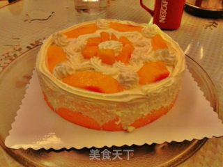 黄桃莫司蛋糕的做法步骤：10