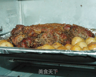 烤羊腿的做法步骤：13