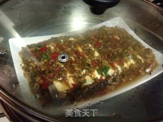 榨菜蒸豆腐的做法步骤：8