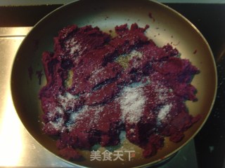 月饼内陷【紫薯馅&紫薯泥】的做法步骤：5