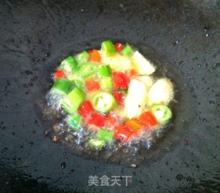 飘香花菜砂锅煲的做法步骤：3