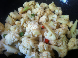飘香花菜砂锅煲的做法步骤：4
