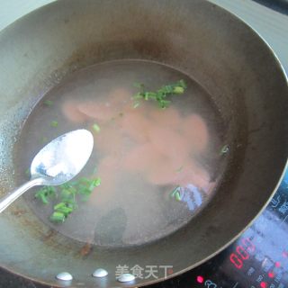 高汤火腿香油面的做法步骤：4