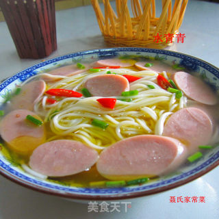 高汤火腿香油面的做法步骤：10