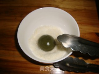 抹茶椰蓉糯米糍的做法步骤：8