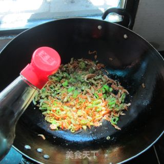 咸豆角炒米虾的做法步骤：6
