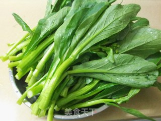 生炒菜心的做法步骤：1