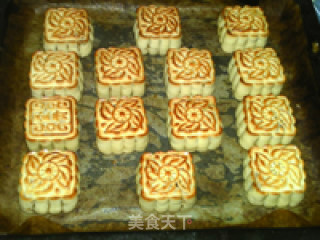 五仁火腿月饼的做法步骤：15