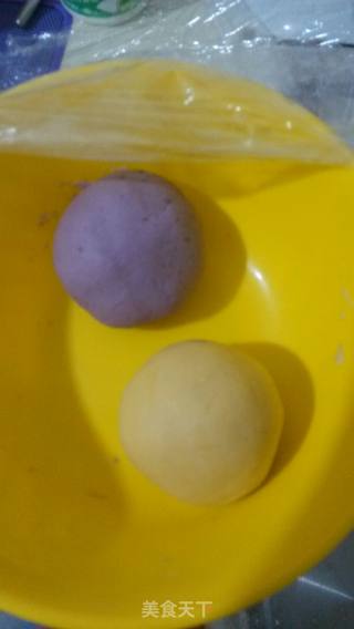 紫薯红薯汤圆的做法步骤：3