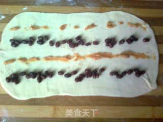 蜜豆花生酱发面饼的做法步骤：3