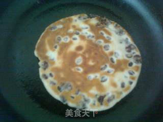 蜜豆花生酱发面饼的做法步骤：7