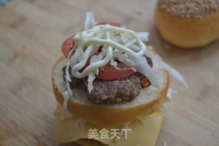 DIY双层牛肉堡【巨无霸汉堡】的做法步骤：23