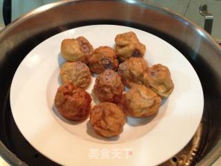 烧油面筋塞肉的做法步骤：6