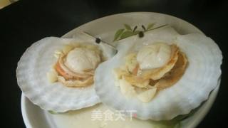 蒜蓉蒸元貝的做法步骤：4