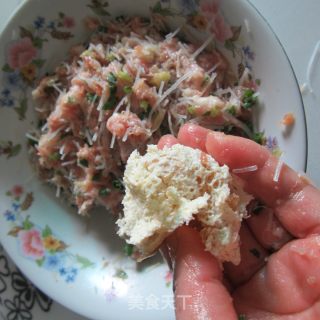 粉丝猪肉狮子头的做法步骤：5