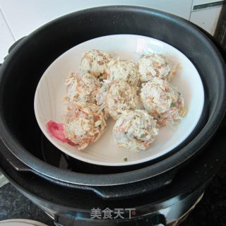 粉丝猪肉狮子头的做法步骤：7