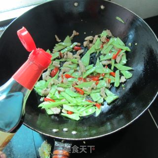 扁豆炒肉的做法步骤：6