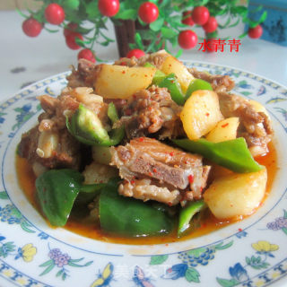 土豆炒排骨的做法步骤：9