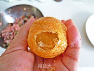 Judy自制香菇面筋包塞肉的做法步骤：4