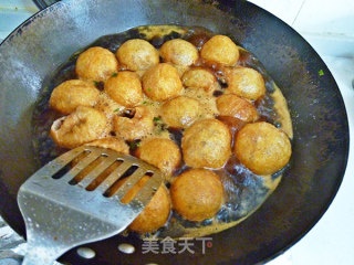 Judy自制香菇面筋包塞肉的做法步骤：8