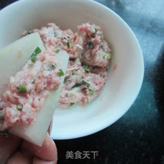 肉泥冬瓜夹的做法步骤：5