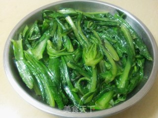 清炒油麦菜的做法步骤：5