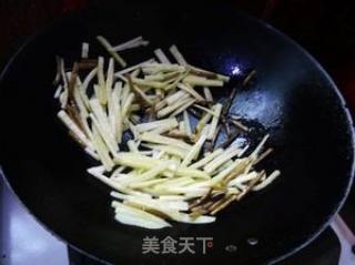 咸蒜苔炒黄瓜的做法步骤：4