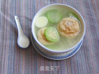 丝瓜油球汤的做法步骤：11