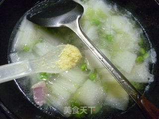毛豆咸肉冬瓜汤的做法步骤：9