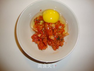 泡菜饼——又见秋风起的做法步骤：2