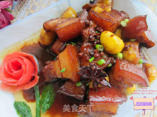 板栗红烧肉的做法步骤：6