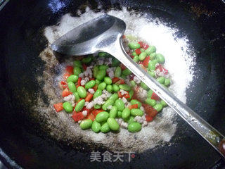 肉末炒毛豆的做法步骤：8