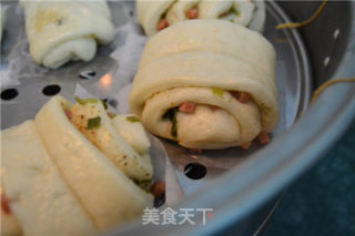 【椒盐火腿葱花卷】的做法步骤：16