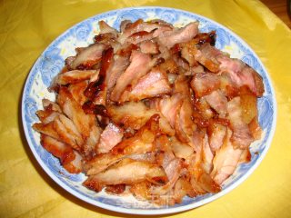 【葱香蜜汁叉烧】-----一个不用烤箱就可以做的蜜汁叉烧的做法步骤：7