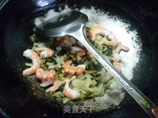 虾肉炒白菜咸齑的做法步骤：9