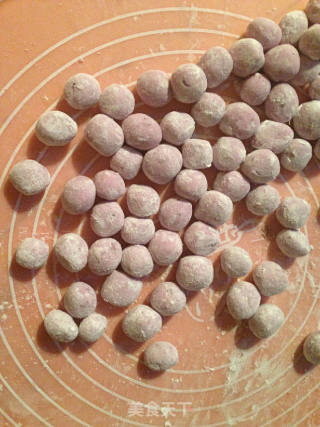 玫瑰紫薯芋圆酒酿---紫薯芋圆公主变身记的做法步骤：5