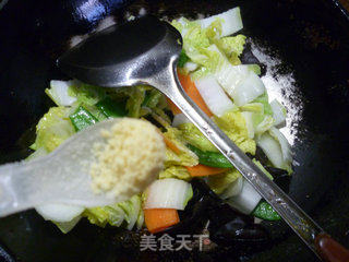 三色娃娃菜的做法步骤：7