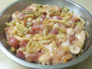 榨菜蒸猪肉的做法步骤：3